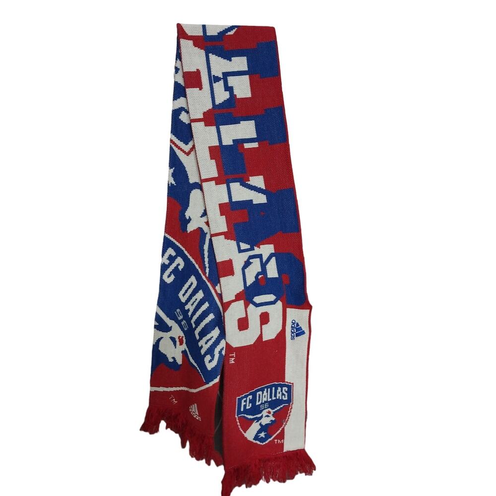 Vintage 1996 Adidas FC Dallas MLS Reversible Scarf 64"